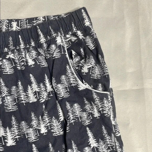Convington Pajama Pants Gray and White Tree Print - Picture 3 of 11